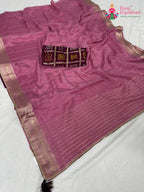 border detailing of breathable silk saree