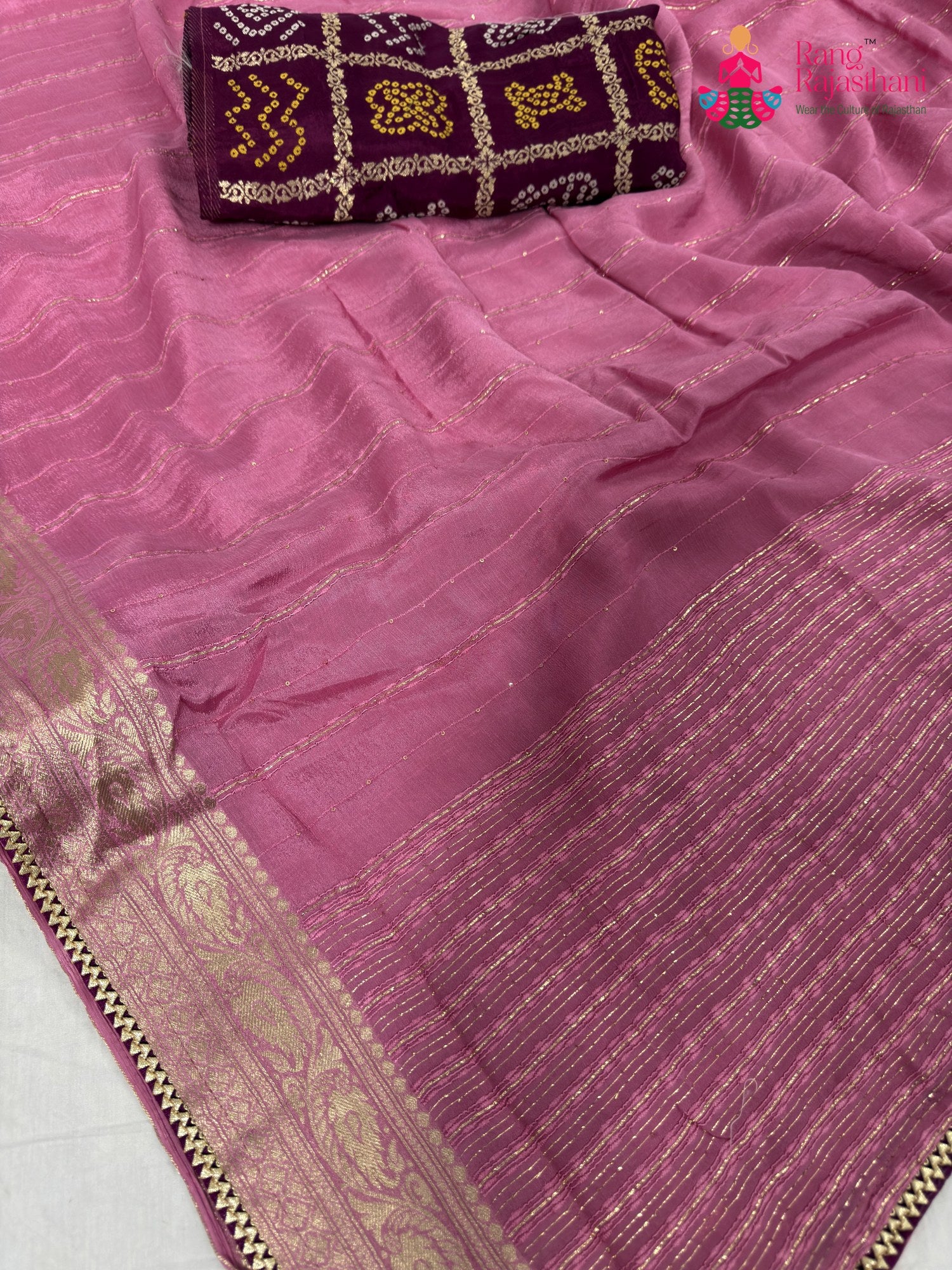 fabric texture of breathable silk saree