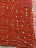 Orange Pure Chiffon Gota Patti Saree for Bridal | Buy Online