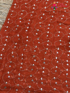 Orange Pure Chiffon Gota Patti Saree for Bridal | Buy Online