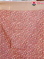 peach Imported saree with Printed pleats view