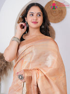 Wine Imported saree with Printed back view