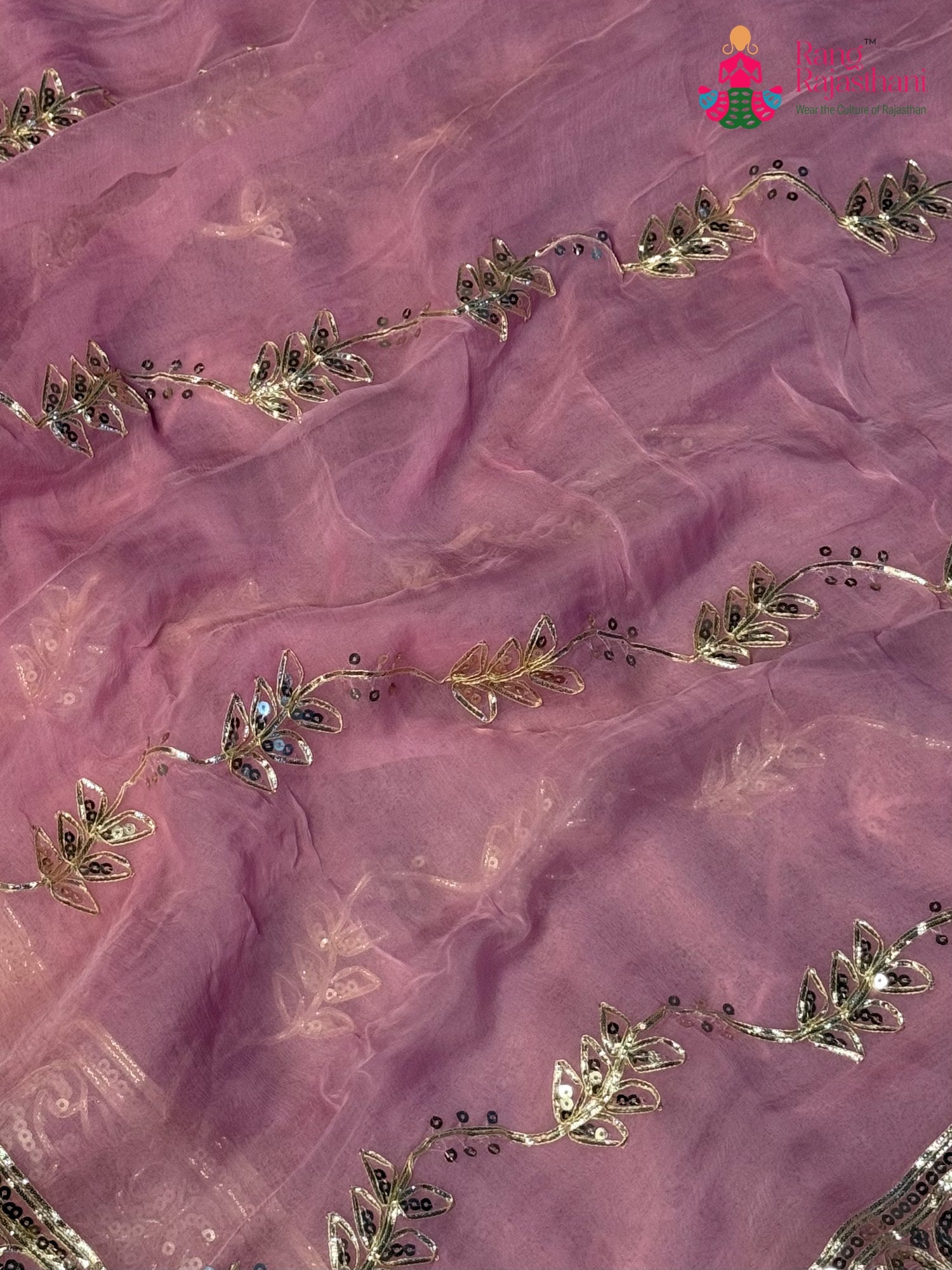 Pink Chiffon Gota Patti Saree for Raksha Bandhan | Stylist Pick