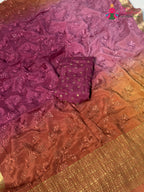 Pink Chinnon Resham Embroidery Saree for Bridal | Designer Pick