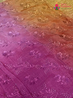 Pink Chinnon Resham Embroidery Saree for Bridal | Designer Pick