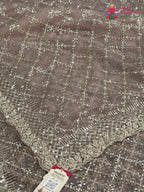 Pink Net Sequin Saree for Wedding Reception | Premium Drape
