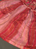 Pink Pure Dola Silk Banarasi Zari Weave Lehenga Chunni for Mehendi Ceremony | Premium Collection