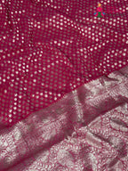 Pink Soft Georgette Banarasi Zari Weave Saree for Sangeet Night | Festive Collection