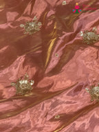 Pink Synthetic Hand Embellishment Saree for Bridal | Curated Edit