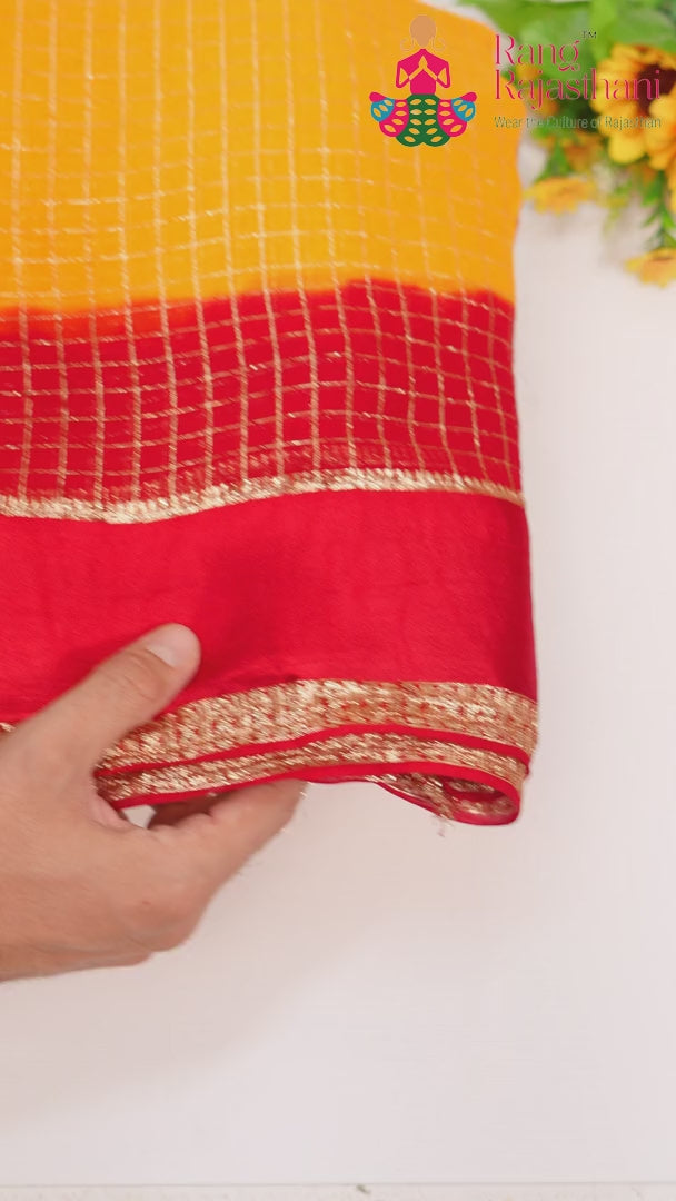 Yellow Soft Georgette Banarasi Zari Weave Saree for Festive Celebration | Order Online