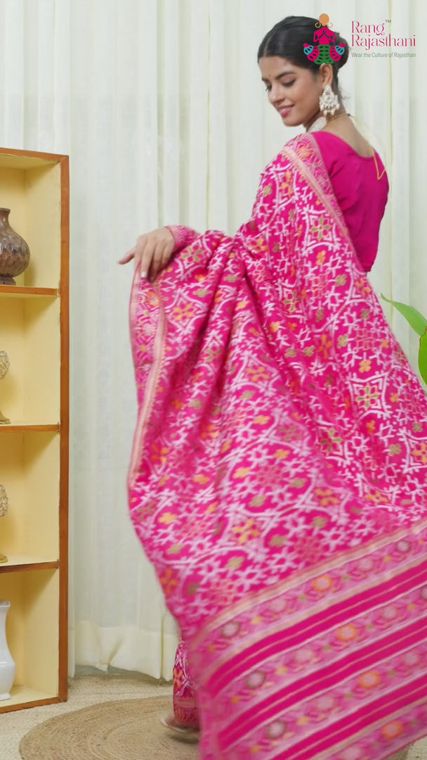 Rani Pure Dola Silk Weaving Saree for Festive Celebration | Customer Favourite