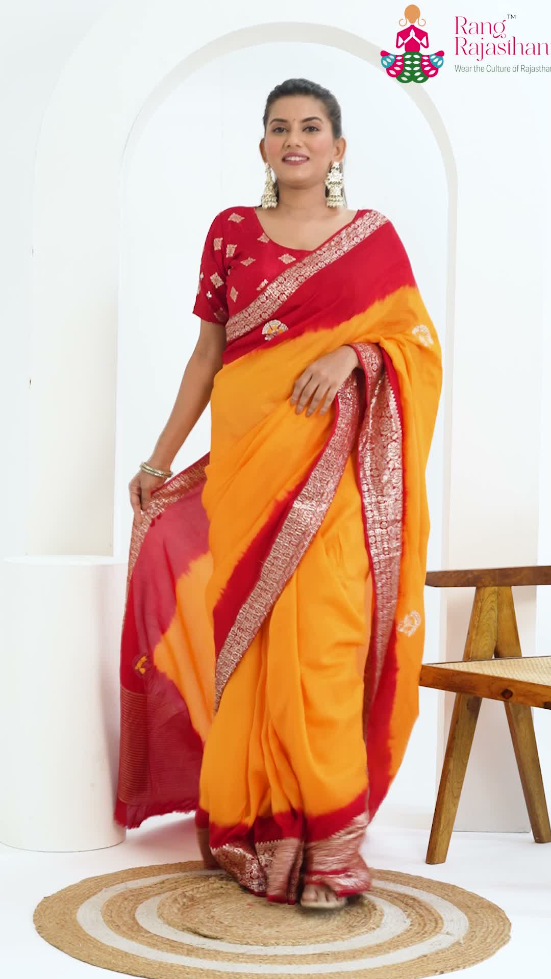 Yellow Pure Russian Silk Saree for Motherhood Ceremony | Curated Edit