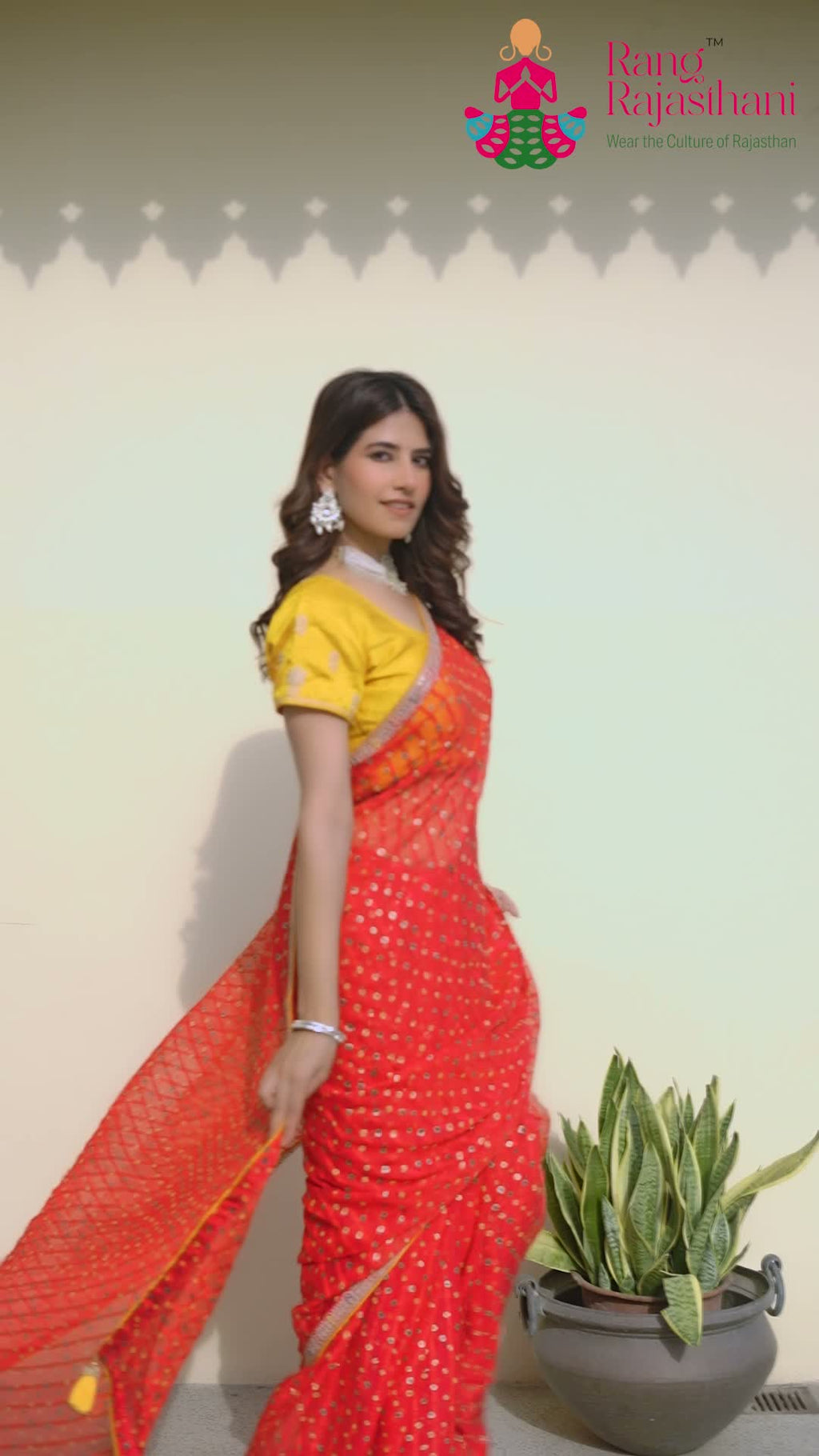 Rani Synthetic Saree for Raksha Bandhan | Designer Pick