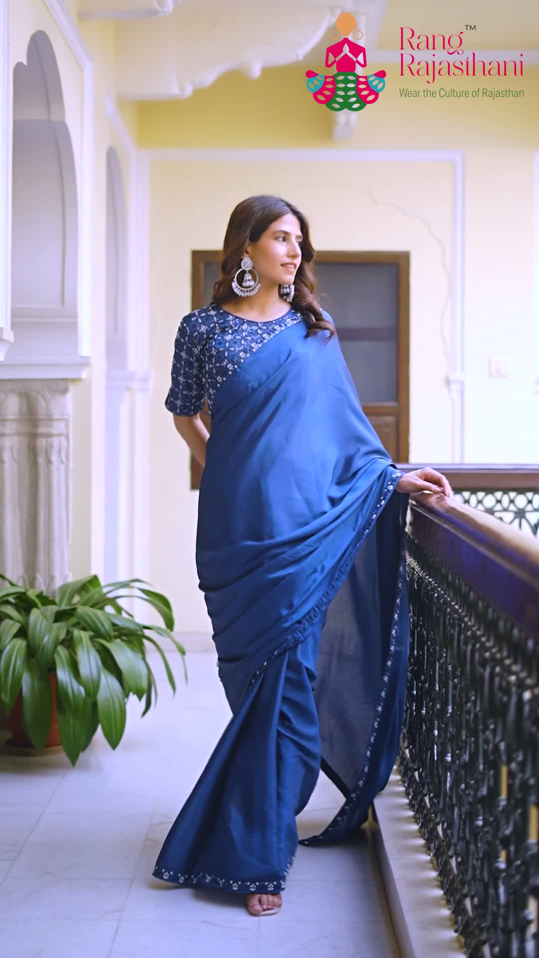 Mor Pich Chinnon Sparkle Studio Saree : Peacock Edit