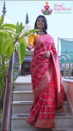 Rani Pure Dola Silk Banarasi Zari Weave Saree for Festive Celebration | Reception Wear
