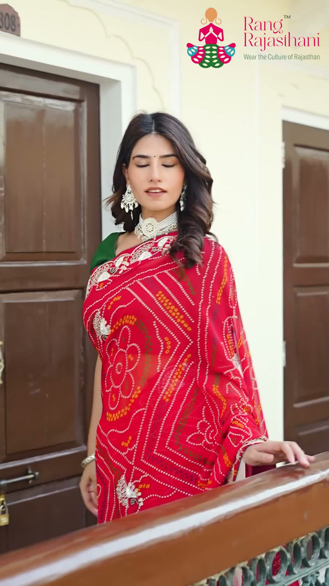 Red Soft Georgette Bandhani Saree for Bridal | Exclusive Edit
