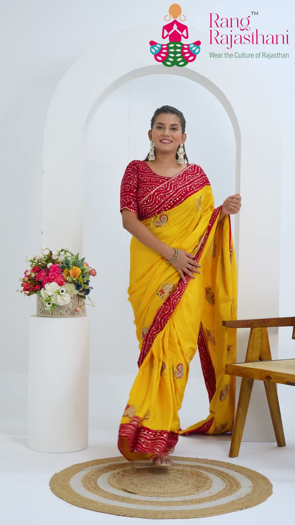 Yellow Synthetic Zari Embroidery Saree for Haldi Ceremony | Top Pick
