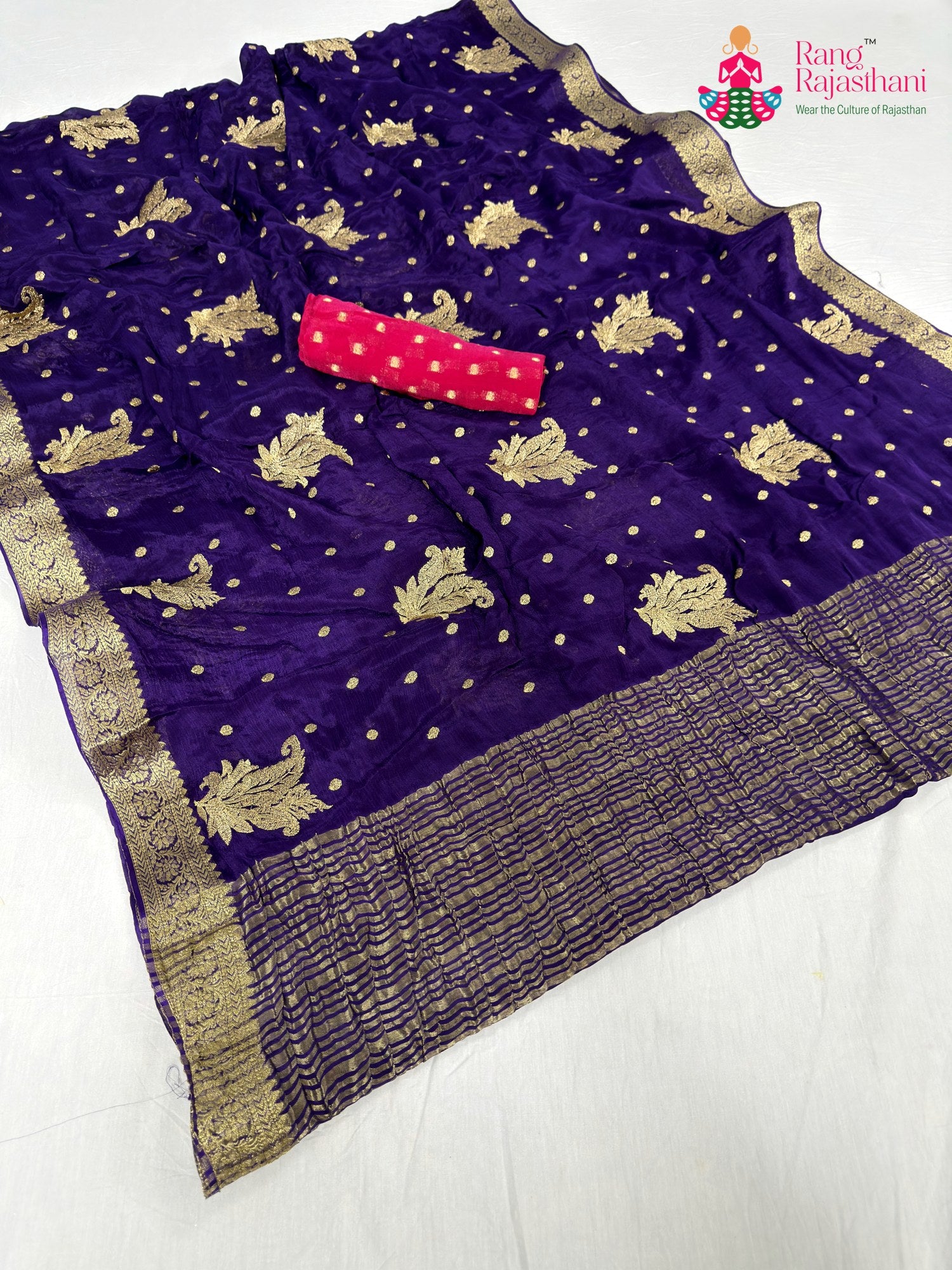 purple chinnon sequin saree for sangeet night by Rang Rajasthani
