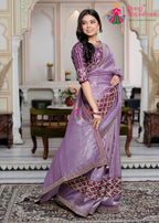 saree side drape view