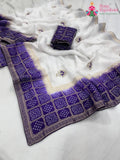 Purple Pure HO Silk Gharchola Saree : Royal Calm