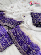 Purple Pure HO Silk Gharchola Saree : Royal Calm