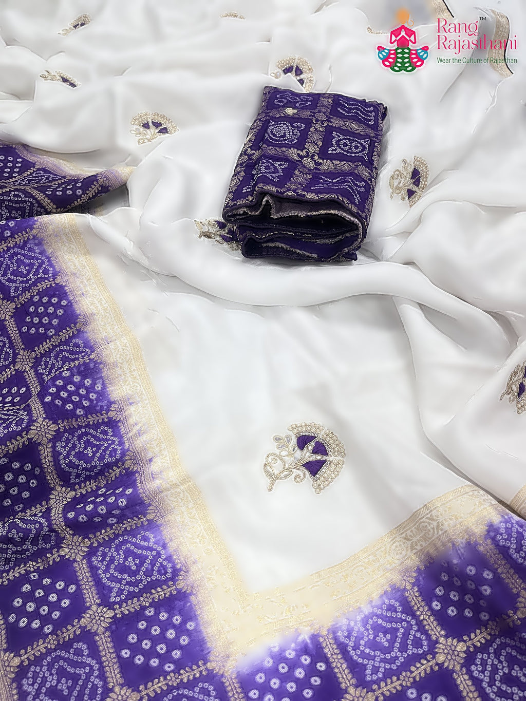 Purple Pure HO Silk Gharchola Saree : Royal Calm