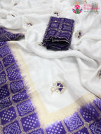 Purple Pure HO Silk Gharchola Saree : Royal Calm