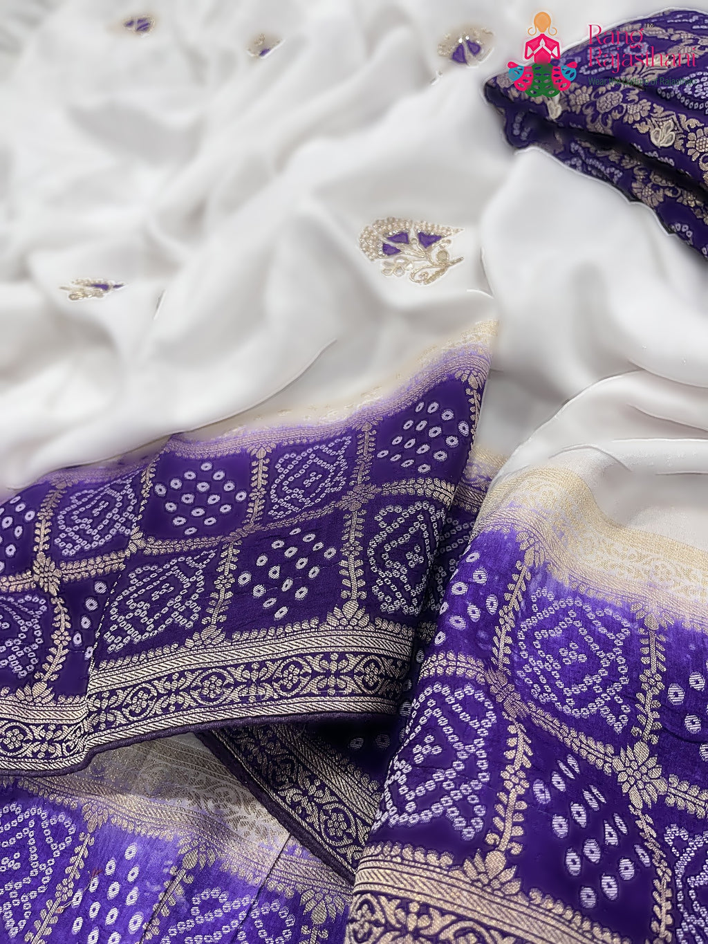 Purple Pure HO Silk Gharchola Saree : Royal Calm