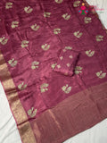purple pure ho silk sequin saree ethnic wear by Rang Rajasthani