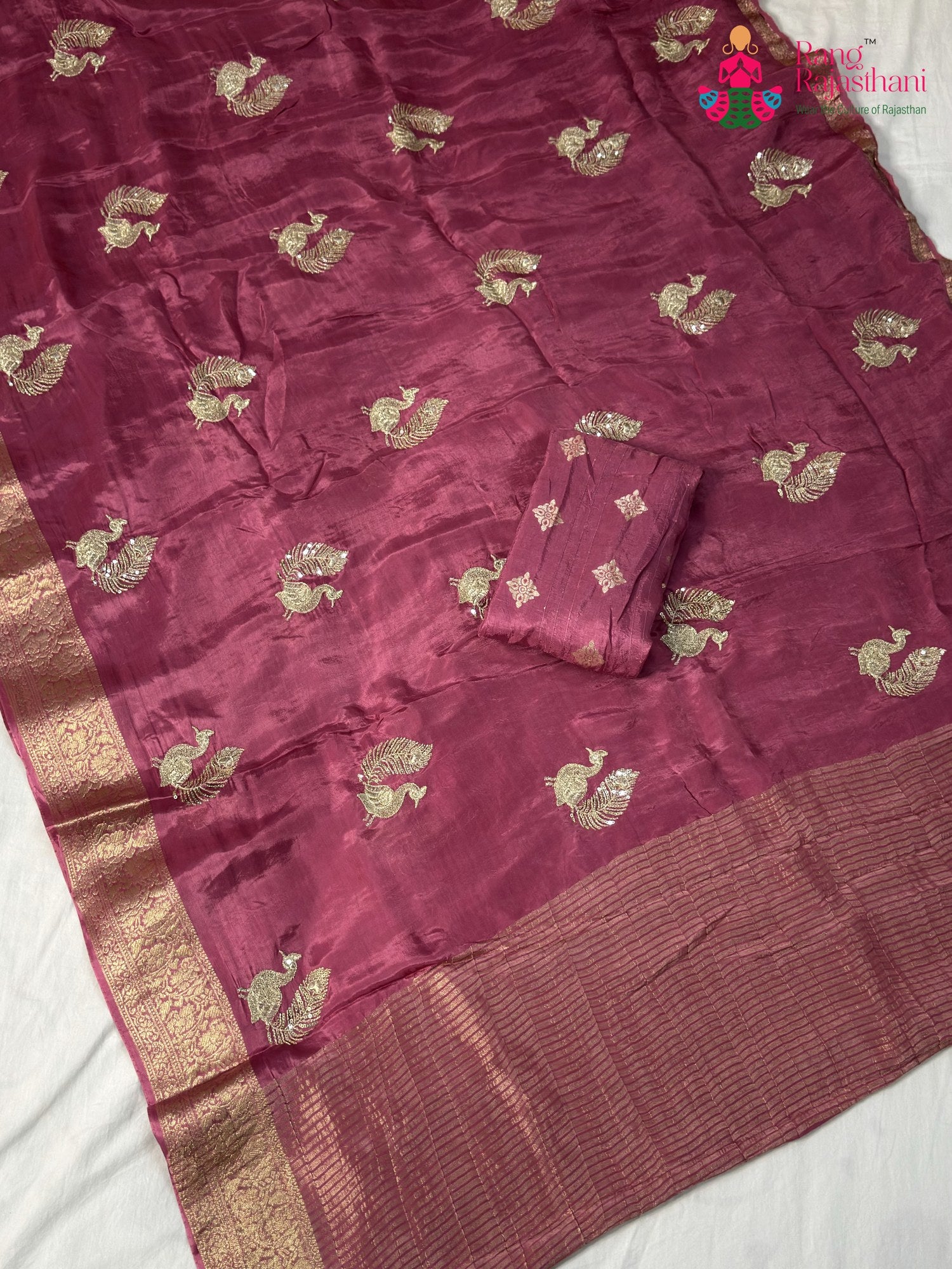 Purple Pure Ho Silk Sequin Saree for Sangeet Night | Editor Pick