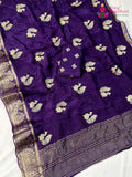 Purple Pure Ho Silk Sequin Saree for Sangeet Night | Stylist Pick