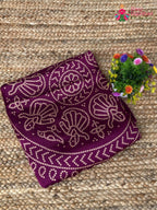 Purple Pure Modal Silk Ajrakh Print Saree for Festive Celebration | Premium Drape