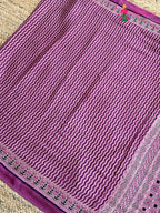 Purple Pure Modal Silk Ajrakh Print Saree for Family Occasions | Wedding Edit