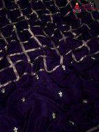 Purple Pure Russian Silk Gota Patti Gharchola Saree for Wedding Guest | Designer Collection