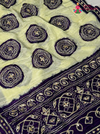 Purple Pure Tissue Silk Gota Patti Chunri Saree for Festive Celebration | Shop Now
