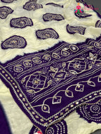 Purple Pure Tissue Silk Gota Patti Saree for Festive Celebration | Designer Edit