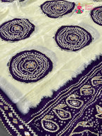 Purple Pure Tissue Silk Gota Patti Saree for Festive Celebration | Designer Edit