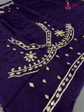 Purple Pure Upada Silk Gota Patti Blouse for Festive Celebration | Exclusive Edit