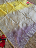 Purple Pure Upada Silk Gota Patti Saree for Wedding Guest | Premium Pick