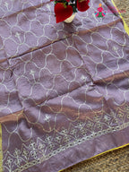 Purple Pure Upada Silk Gota Patti Saree for Wedding Guest | Premium Pick