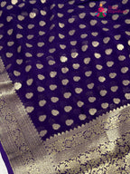 Purple Soft Georgette Banarasi Zari Weave Saree for Raksha Bandhan | Graceful Pick