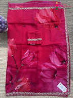 Rani Chinnon Hand Embellishment Saree for Bridal | Premium Edit