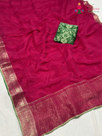 rani chinnon saree ethnic wear by Rang Rajasthani