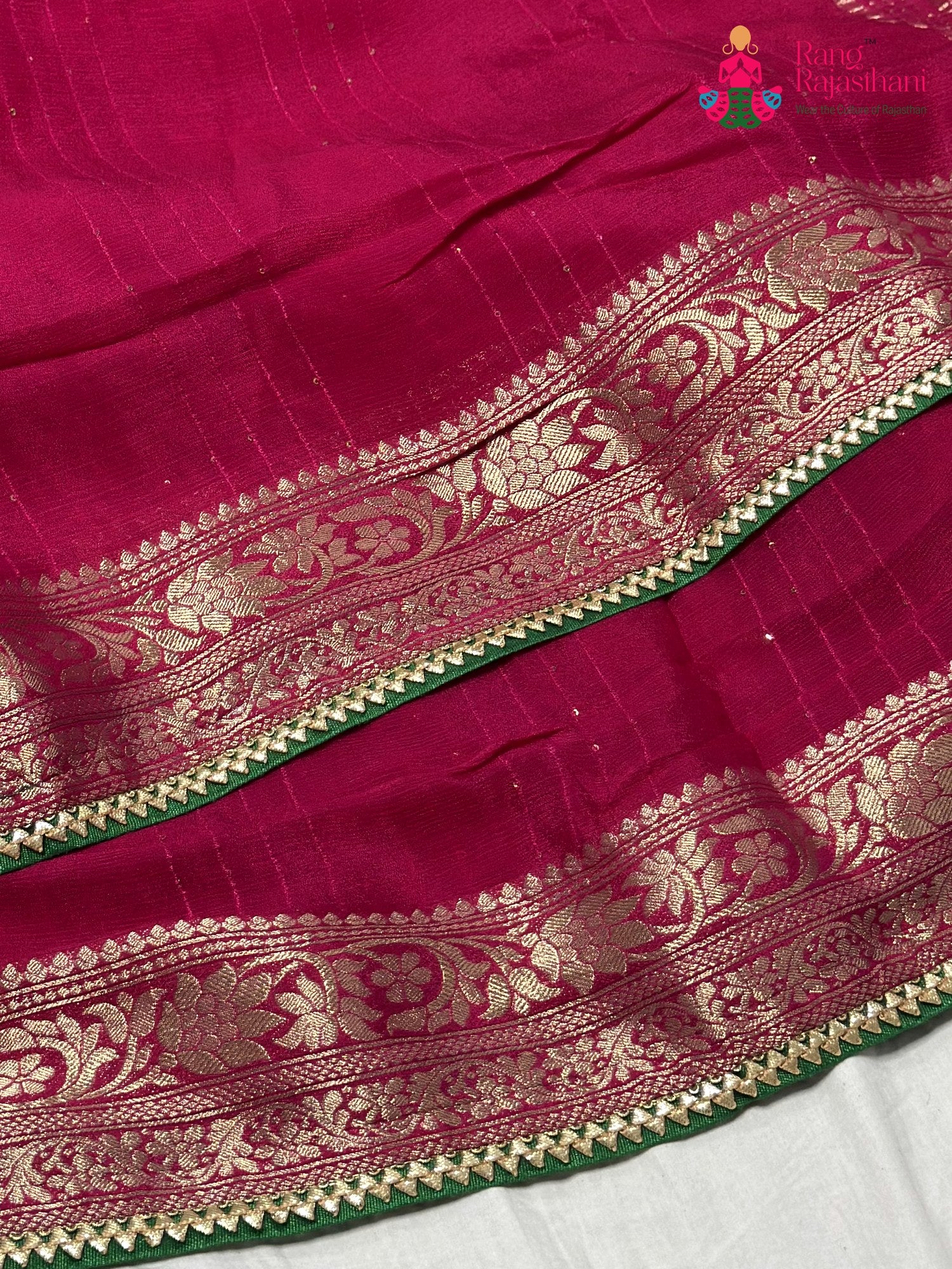 Rani Chinnon Plain Saree for Karwa Chauth | Top Choice