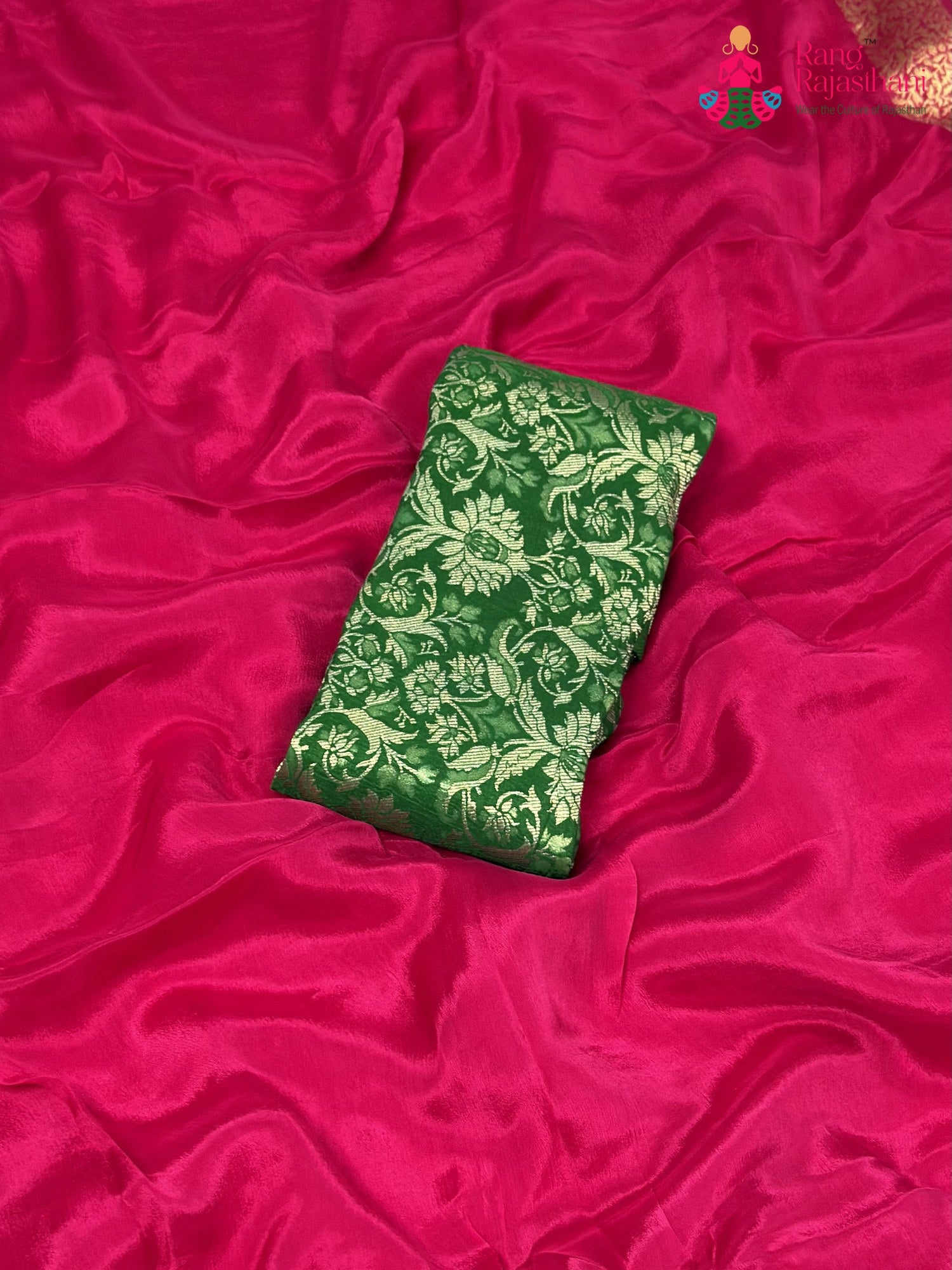 Rani Chinnon Plain Saree for Raksha Bandhan | Refined Pick