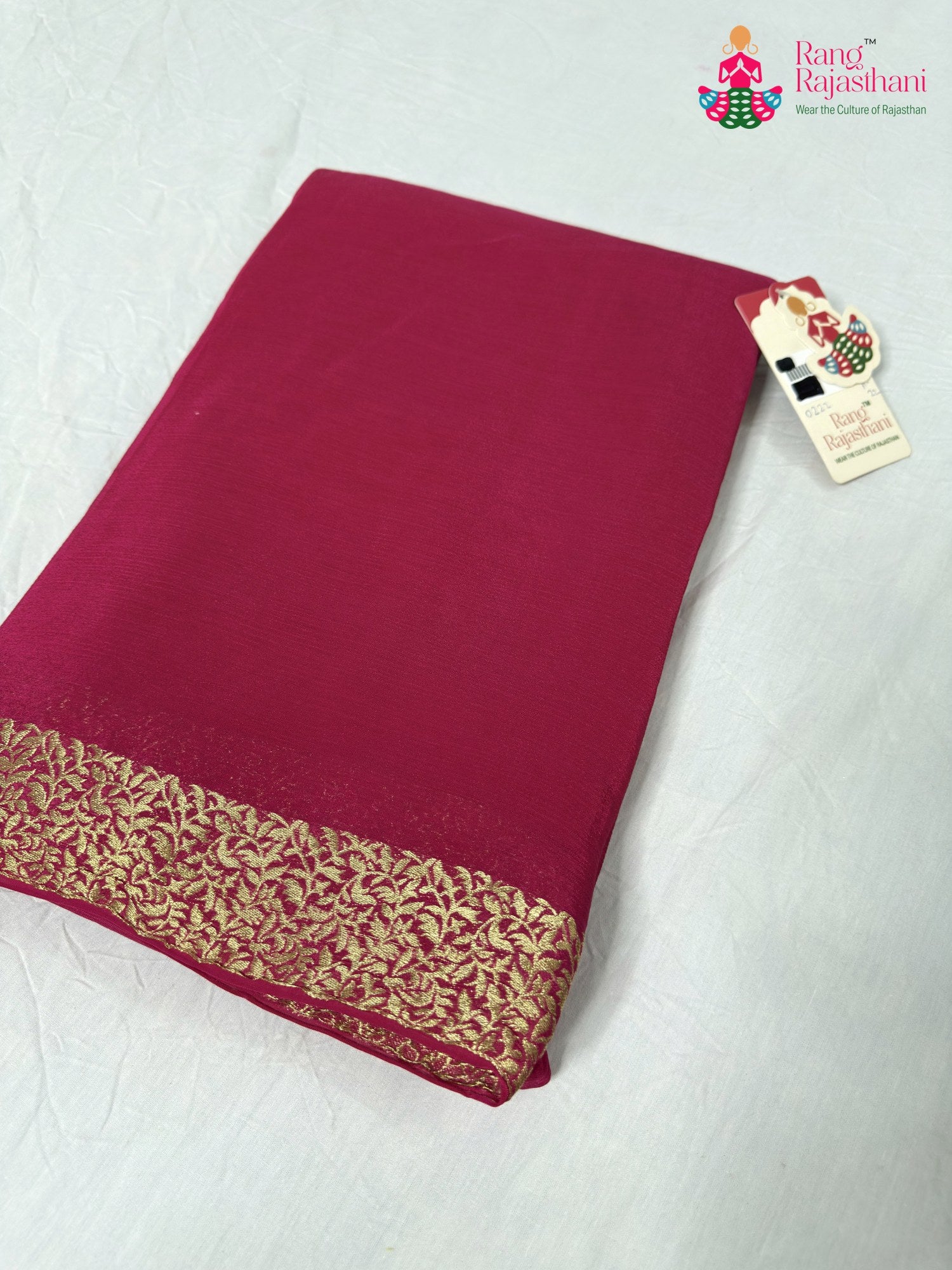 rani chinnon saree for raksha bandhan by Rang Rajasthani