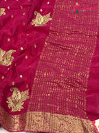 design pattern of rani chinnon sequin saree