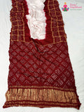 rani gajji silk bandhani saree for bridal wear by Rang Rajasthani