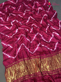 rani modal ajrakh print saree by Rang Rajasthani
