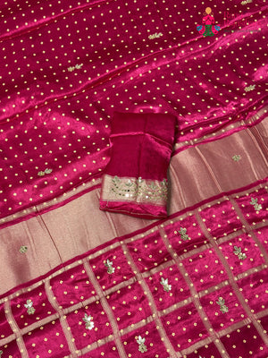 Rani Modal Gota Patti Saree for Wedding Reception | Top Choice